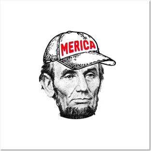 Abraham Lincoln - MERICA Posters and Art